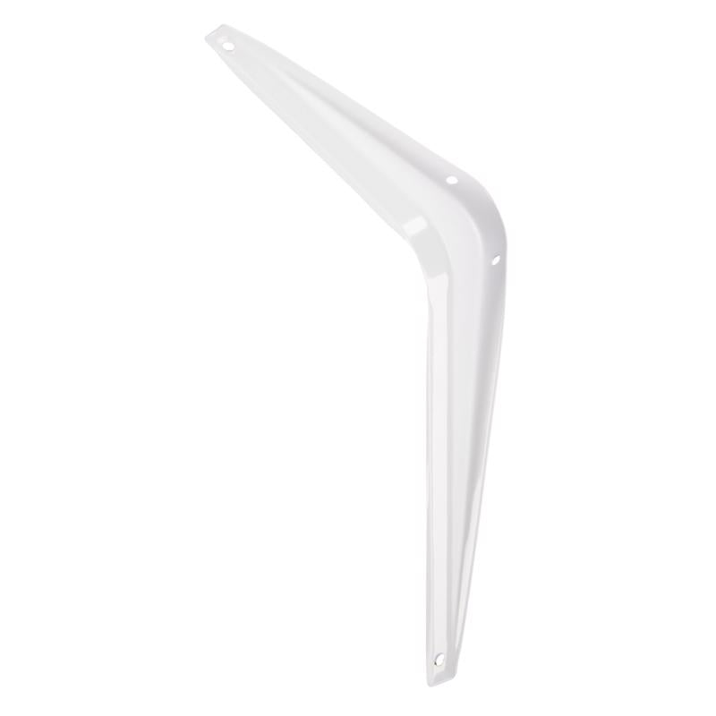 Hampton White Steel Shelf Support 18 Ga. 6 in. L 100 lb