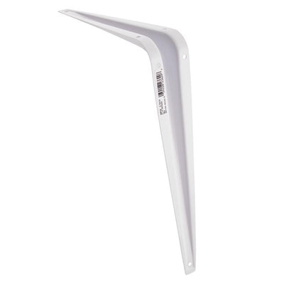 Hampton White Steel Shelf Support 18 Ga. 8 in. L 100 lb
