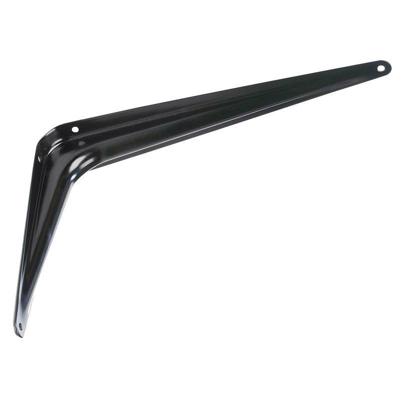 Hampton Black Steel Shelf Support 18 Ga. 8X10 in. L 100 lb