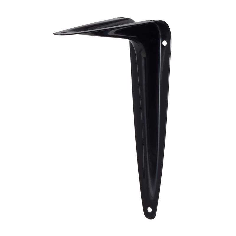 Hampton Black Steel Shelf Support 18 Ga. 8X10 in. L 100 lb