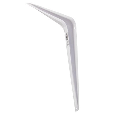 Hampton White Steel Shelf Support 18 Ga. 12 in. L 100 lb