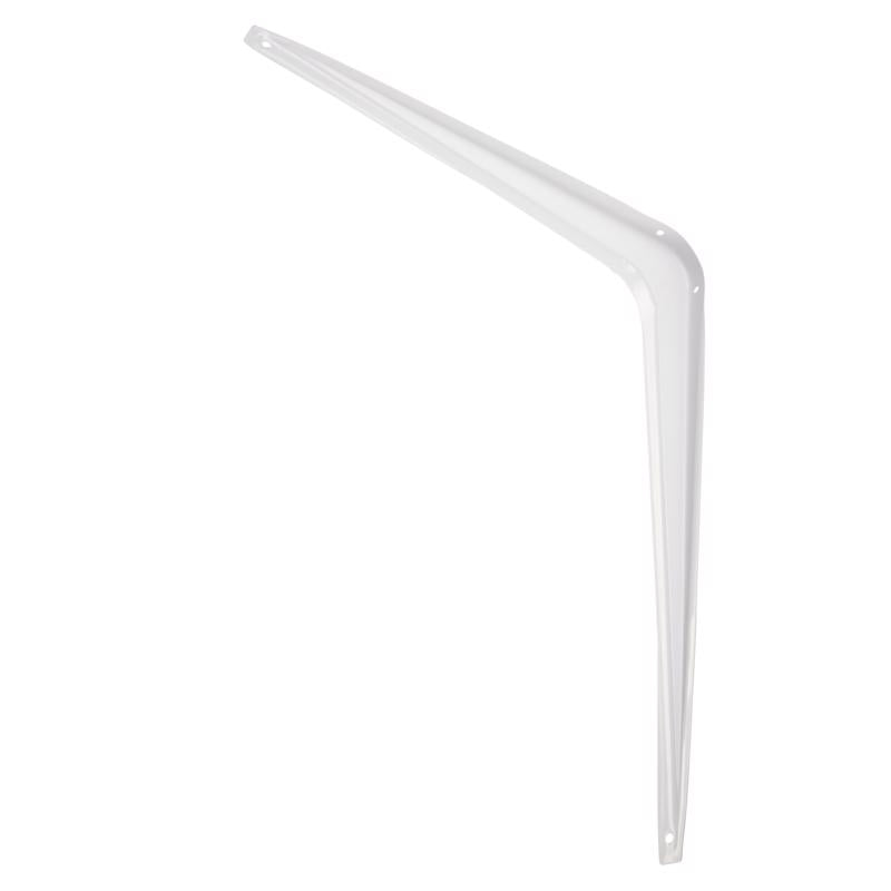 Hampton White Steel Shelf Support 18 Ga. 12 in. L 100 lb