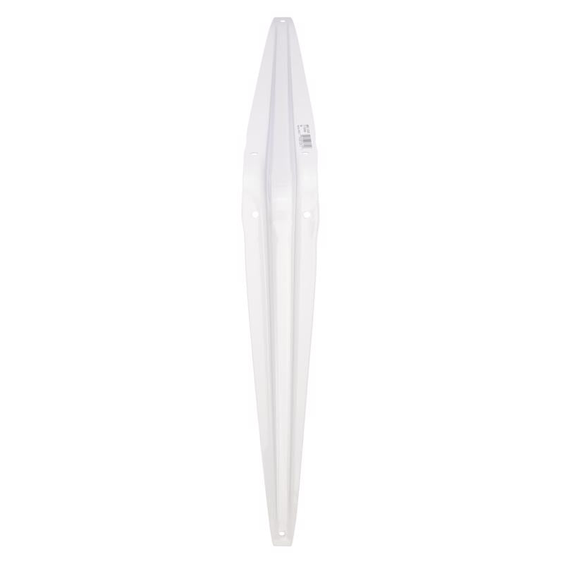 Hampton White Steel Shelf Support 18 Ga. 12 in. L 100 lb