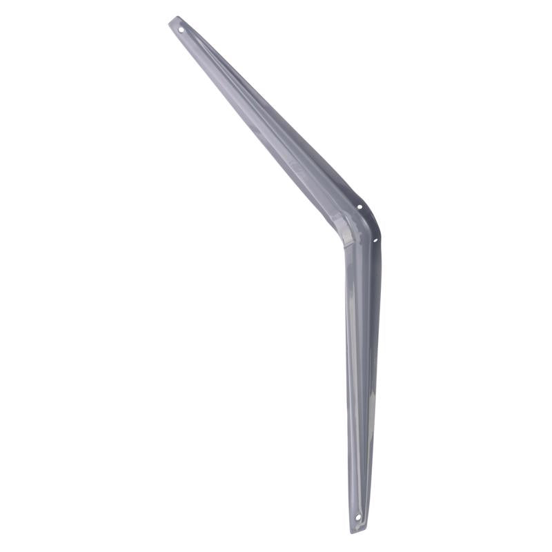 Hampton Gray Steel Shelf Support 18 Ga. 12 in. L 100 lb