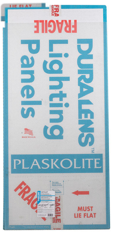 Plaskolite Duralens Prismatic 47.75 in. L X 23.75 in. W Square Edge Lighting Panel