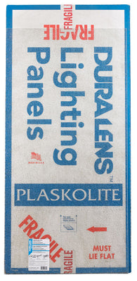 Plaskolite Duralens Cracked Ice 47.75 in. L X 23.75 in. W Square Edge Lighting Panel