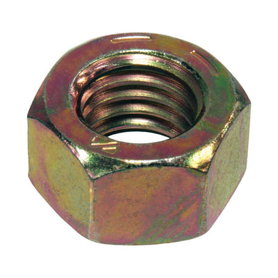 Hillman 7/8 in. Zinc Dichromate Steel USS Hex Nut 10 pk