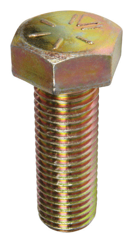HILLMAN 7/8-9 in. D X 2-1/2 in. L Heat Treated Steel Hex Head Cap Screw