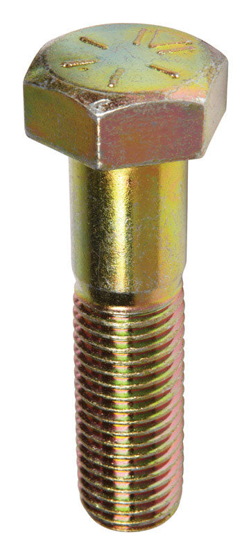 HILLMAN 7/8-9 in. D X 3-1/2 in. L Heat Treated Steel Hex Head Cap Screw
