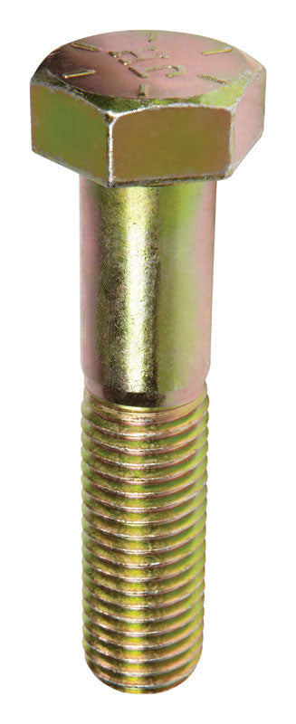HILLMAN 7/8-9 in. D X 4 in. L Heat Treated Steel Hex Head Cap Screw