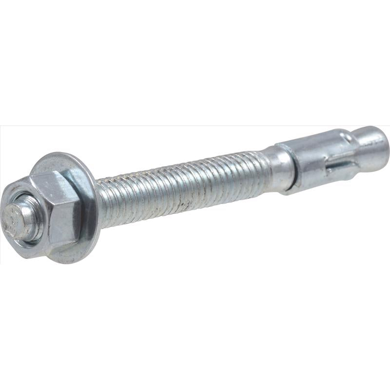 HILLMAN 3/8 in. D X 3-3/4 in. L Steel Round Head Wedge Anchor 25 pc