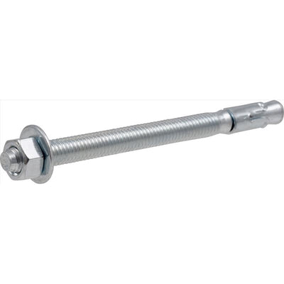 HILLMAN 3/8 in. D X 5 in. L Steel Round Head Wedge Anchor 10 pc