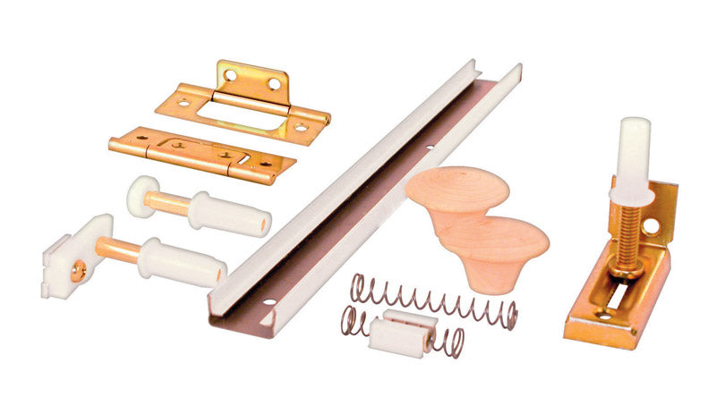 Prime-Line 60 in. L White Steel Hardware Kit