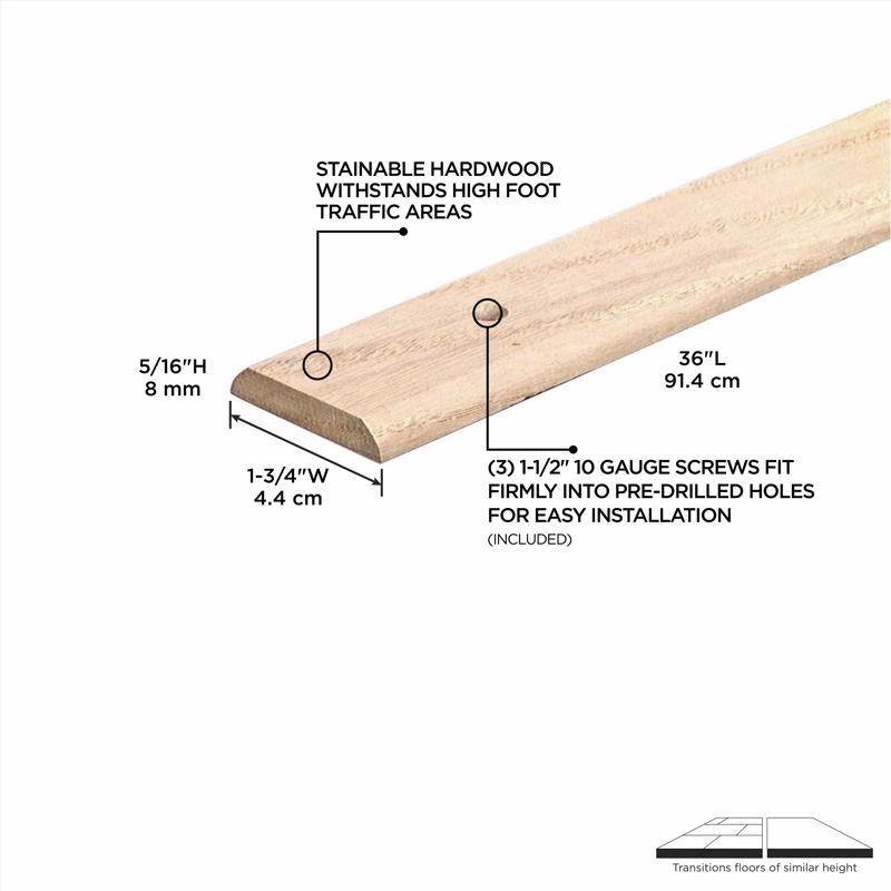 M-D Building Products 1.75 in. W X 36 in. L Unfinished Natural Hardwood Seam Binder