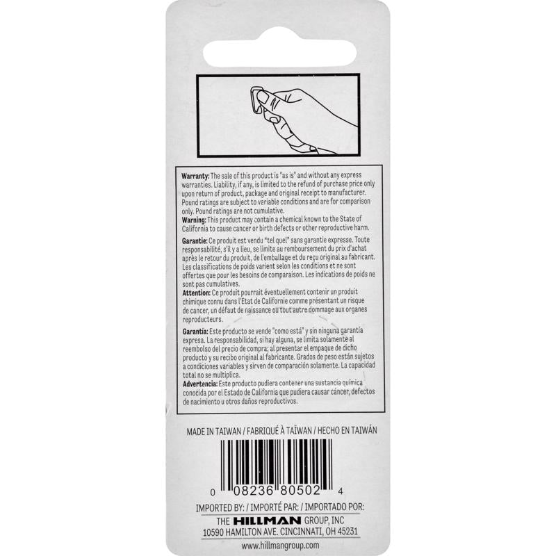HILLMAN Brass-Plated Gold Push Pin Picture Hook 10 lb
