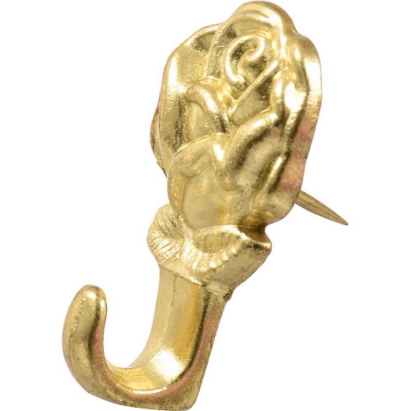 HILLMAN Gilt Gold Push Pin Picture Hook 20 lb