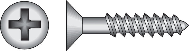 HILLMAN No. 10 X 1-1/2 in. L Phillips Black Phosphate Twin Thread Cabinet Screws