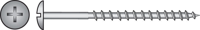 HILLMAN No. 10 X 2-1/2 in. L Phillips Black Phosphate Coarse Cabinet Screws