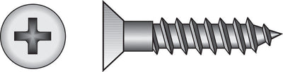 HILLMAN No. 9 X 1-1/4 in. L Phillips Coarse Wood Screws