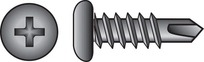 HILLMAN No. 6 Ga. X 3/8 in. L Phillips Pan Head Sheet Metal Screws
