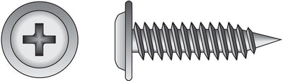 HILLMAN No. 8 Ga. X 9/16 in. L Phillips Truss Head Sheet Metal Screws 100 pk