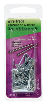 HILLMAN Anchor Wire 17 Ga. X 1 in. L Galvanized Steel Brad Nails 1.75 oz