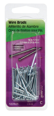 HILLMAN 16 Ga. X 1-1/4 in. L Galvanized Steel Brad Nails 1.75 oz