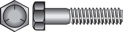 HILLMAN 3/8 in. D X 7 in. L Heat Treated Zinc Steel Hex Head Cap Screw 50 pk
