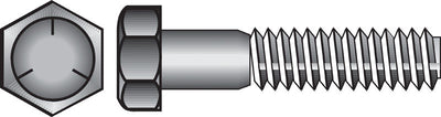HILLMAN 1/2 in. D X 10 in. L Heat Treated Zinc Steel Hex Head Cap Screw 25 pk