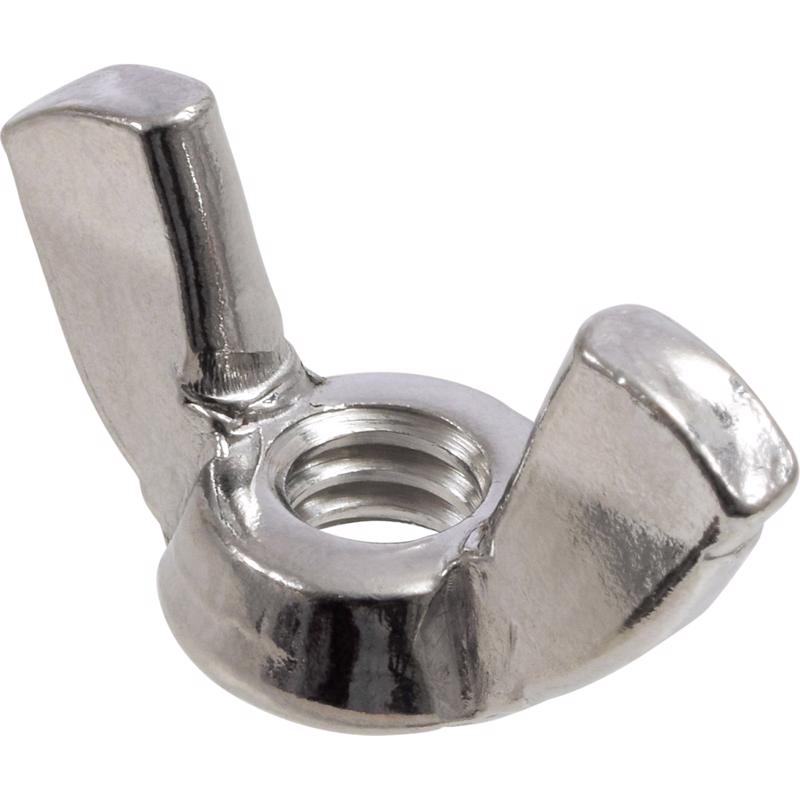 HILLMAN 1/2-13 in. Cold Forged Stainless Steel SAE Wing Nut