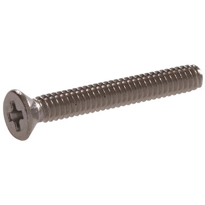 HILLMAN No. 10-32 Ga. X 1-1/4 in. L Phillips Flat Head Stainless Steel Machine Screws 1 lb