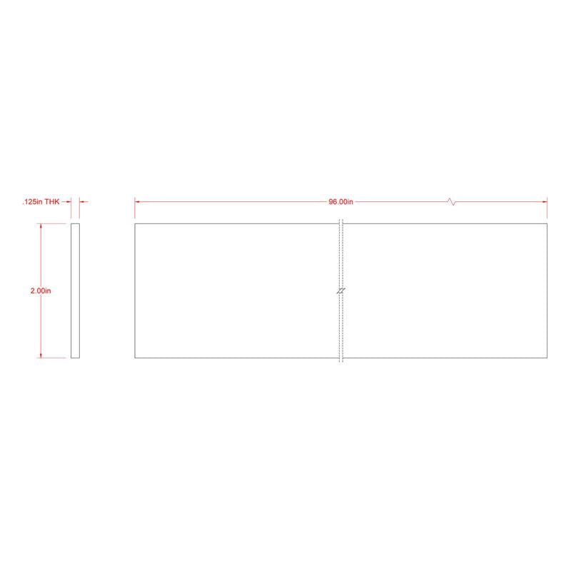 SteelWorks 0.125 in. X 2 in. W X 8 ft. L Weldable Aluminum Flat Bar