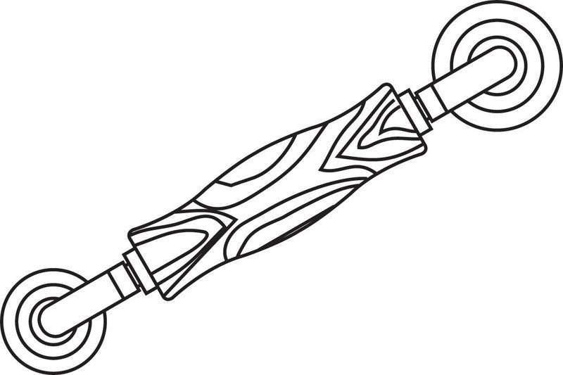 Prime-Line Brown Steel 2-1/2 in. L Screen Rolling Tool