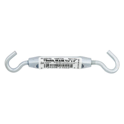 Hampton Zinc-Plated Aluminum/Steel Turnbuckle 60 lb 4.0 in. L
