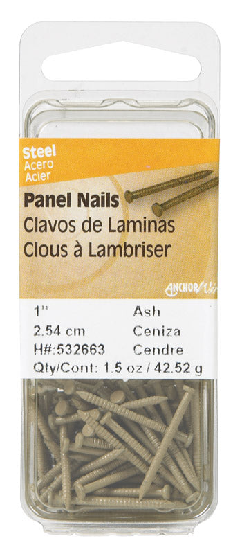 HILLMAN Anchor Wire 1 in. Panel Steel Nail Flat Head