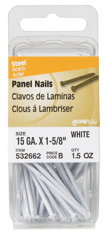 HILLMAN 1-5/8 in. Panel Steel Nail Flat Head