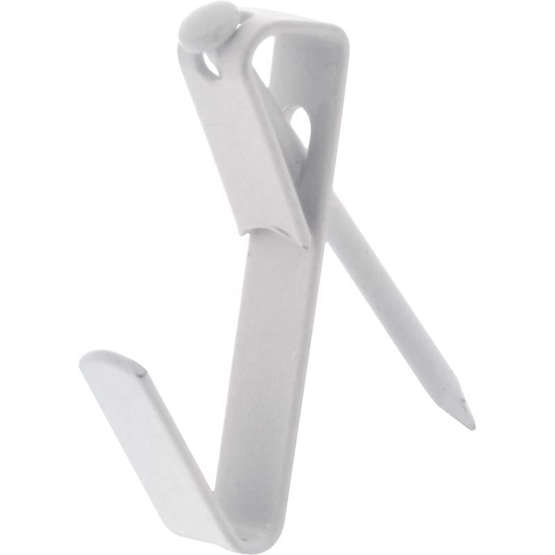 HILLMAN Steel-Plated White Conventional Picture Hanger 20 lb 8 pk