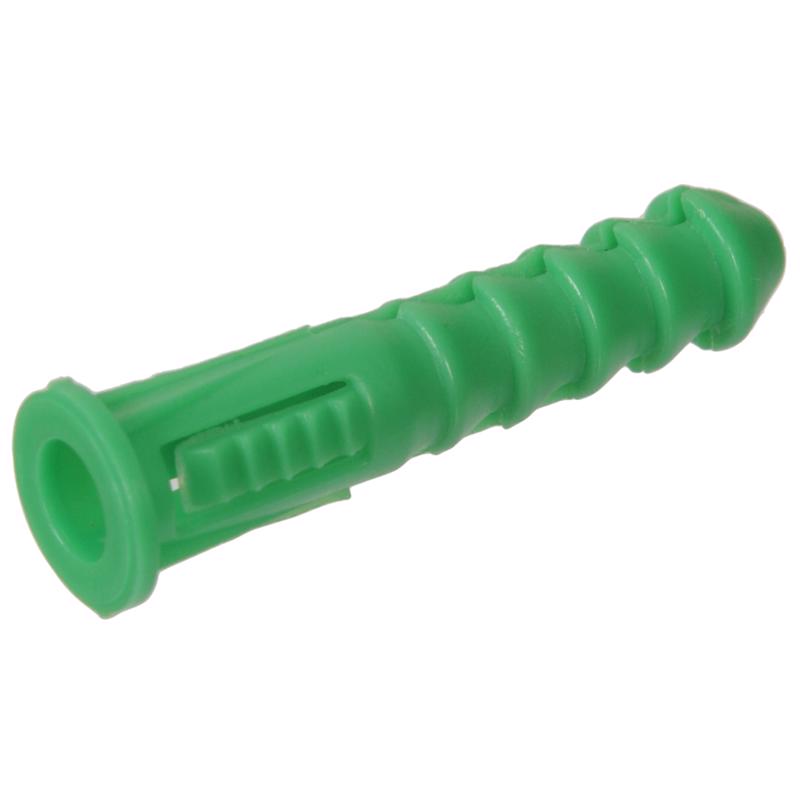 HILLMAN 1/4 in. D X 1-1/2 in. L Plastic Ribbed Head Ribbed Anchor 20 pc
