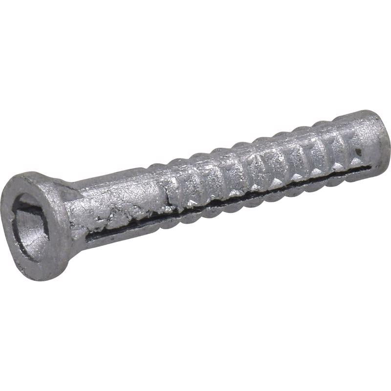 HILLMAN 0.164 in. D X 1-1/2 in. L Lead Round Head Wood Anchor 3 pk
