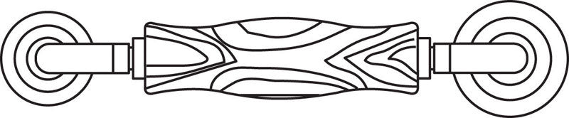 Prime-Line Brown Nylon 2-1/2 in. L Screen Rolling Tool