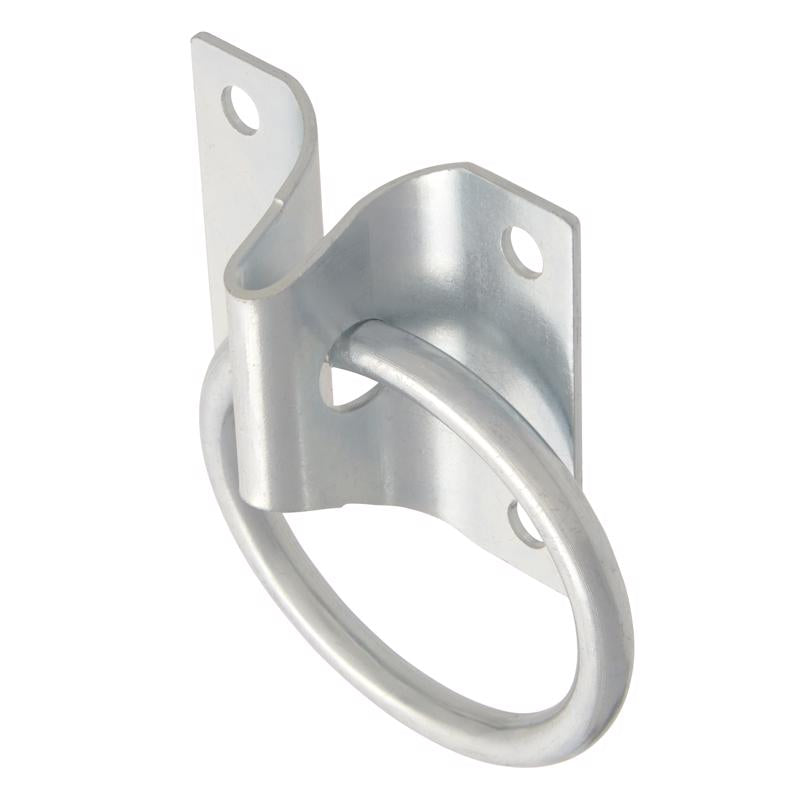 Hampton Small Zinc-Plated Silver Steel 1.875 in. L Hitching Ring 250 lb