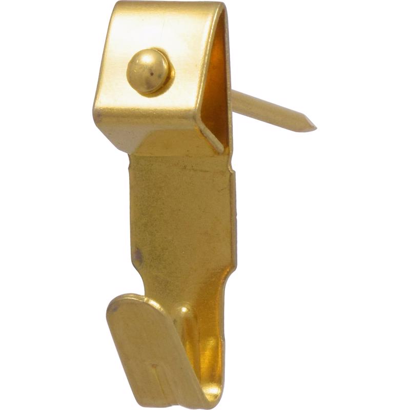 HILLMAN Brass-Plated Gold Assorted Picture Hanger 5 pk