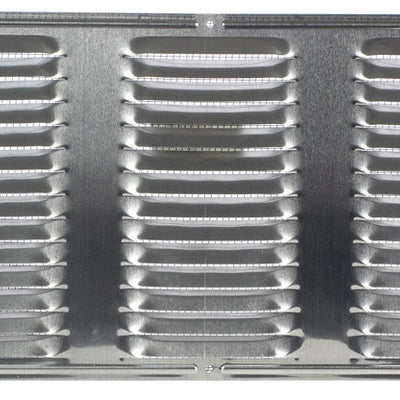 Air Vent 8 in. H X 16 in. L Mill Aluminum Undereave Vent