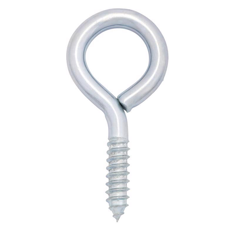 Hampton 7/16 in. D X 3-7/8 in. L Zinc-Plated Steel Screw Eye 325 lb. cap. 10 pk