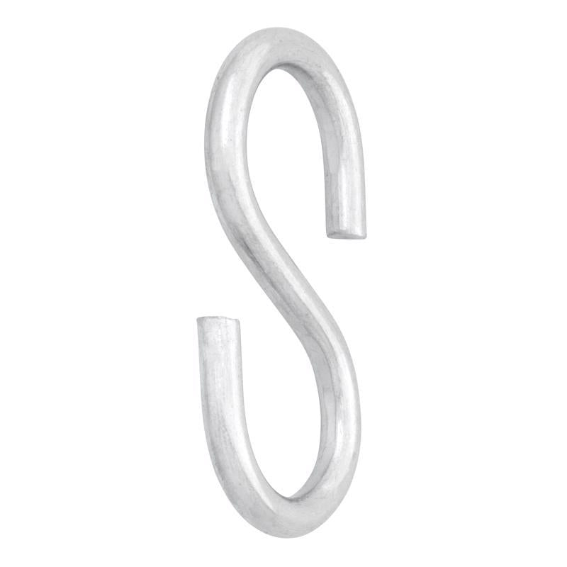 Hampton Medium Zinc-Plated Silver Steel 2.125 in. L S-Hook 55 lb