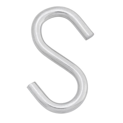 Hampton Medium Zinc-Plated Silver Steel 2.75 in. L S-Hook 160 lb