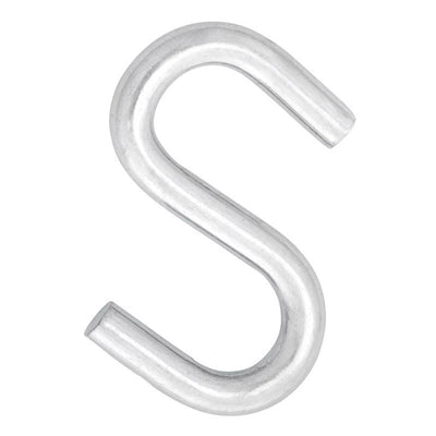 Hampton Small Zinc-Plated Silver Steel 2 in. L S-Hook 150 lb