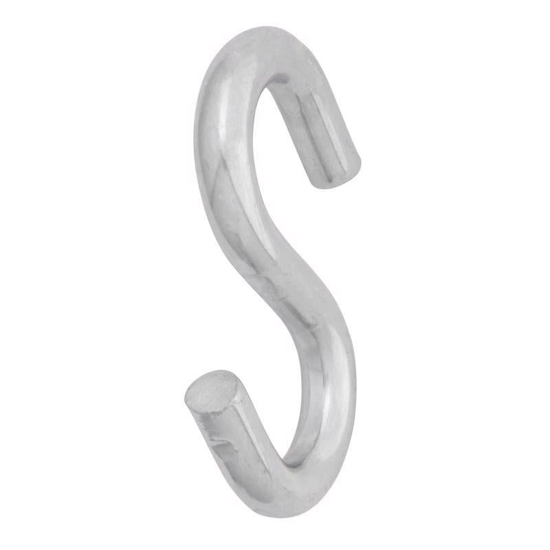 Hampton Small Zinc-Plated Silver Steel 2.5 in. L S-Hook 250 lb