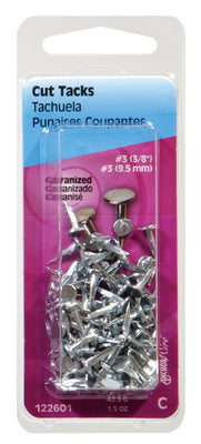HILLMAN No. 16 X 13/16 in. L Galvanized Silver Steel Cut Tacks