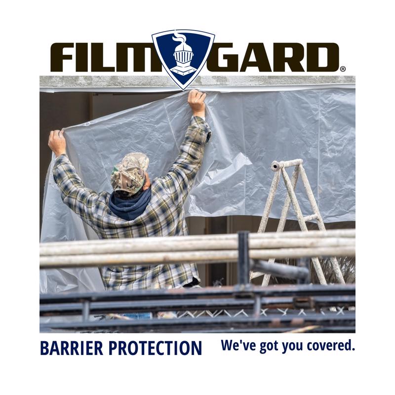 Film-Gard Plastic Sheeting 4 mil X 3 ft. W X 50 ft. L Polyethylene Clear